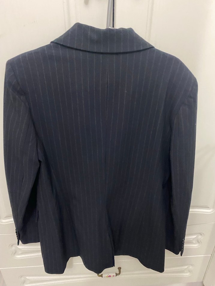 Zara Gri Çizgili Kadın Ceket - Görsel 4