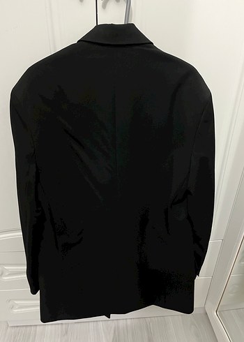 Zara Siyah Kadın Midi Blazer Ceket vatkalı - Görsel 3