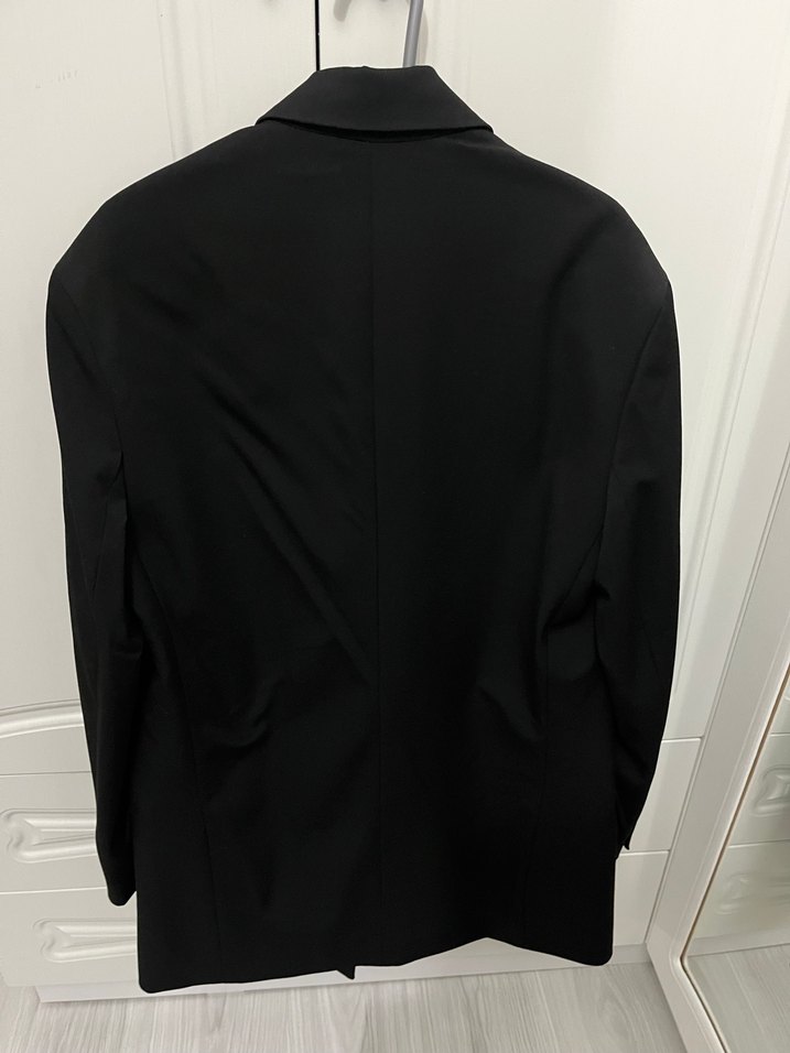 Zara Siyah Kadın Midi Blazer Ceket vatkalı - Görsel 4