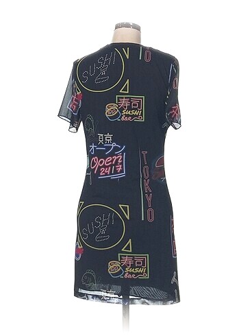 universal Beden Vintage Love Kısa Elbise %70 İndirimli.