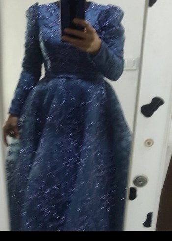 Simli Bohem Uzun Abiye - Görsel 4