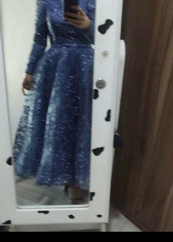 Simli Bohem Uzun Abiye - Görsel 3