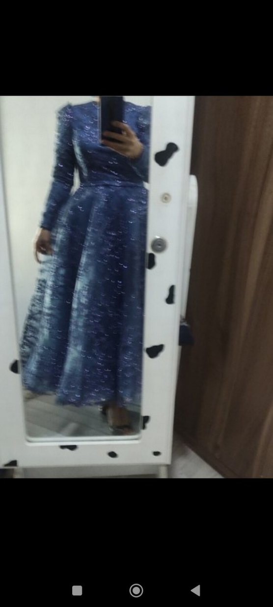 Simli Bohem Uzun Abiye - Görsel 3