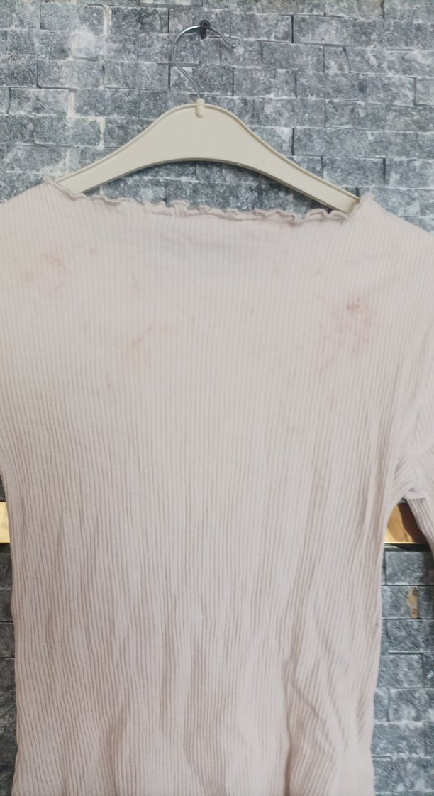 Bej Kız Uzun Kollu Baskılı Tişört - Görsel 4