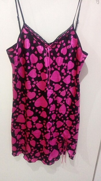 Saten mini gecelik
