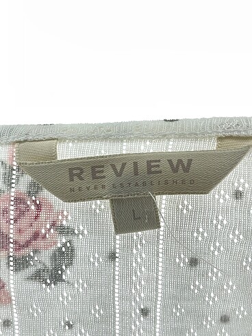 l Beden beyaz Renk Review Bluz %70 İndirimli.