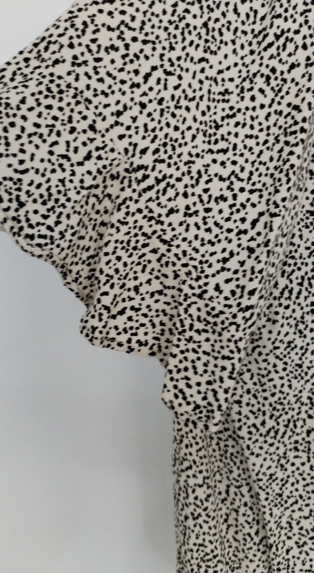 Düğmeli V Yaka Zebra Desenli Kadın Gömlek - Görsel 2