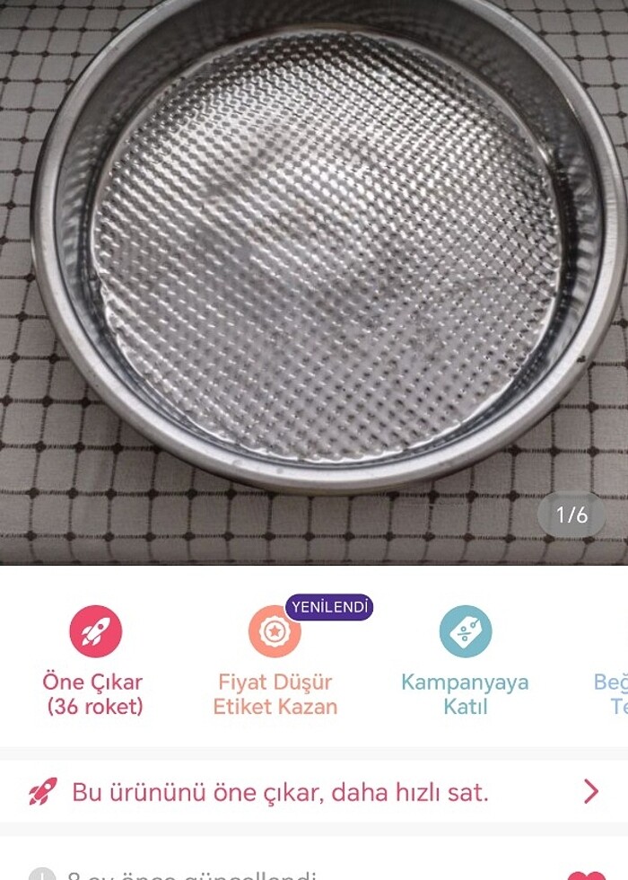 Çiğ köfte tepsisi paslanmaz - Görsel 2