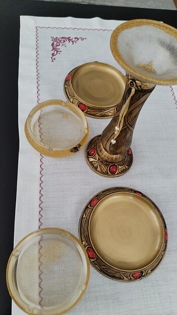 Şamdan  ve kül tablası takım - Görsel 3