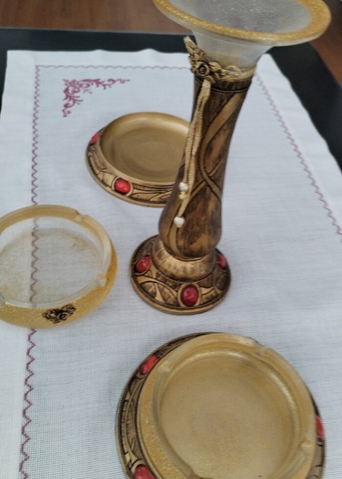 Şamdan  ve kül tablası takım - Görsel 4