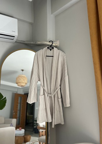 Beyaz pareo kimono - Görsel 6