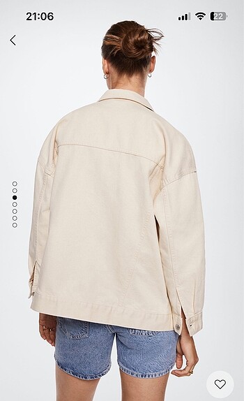 m Beden Mango oversize kot ceket