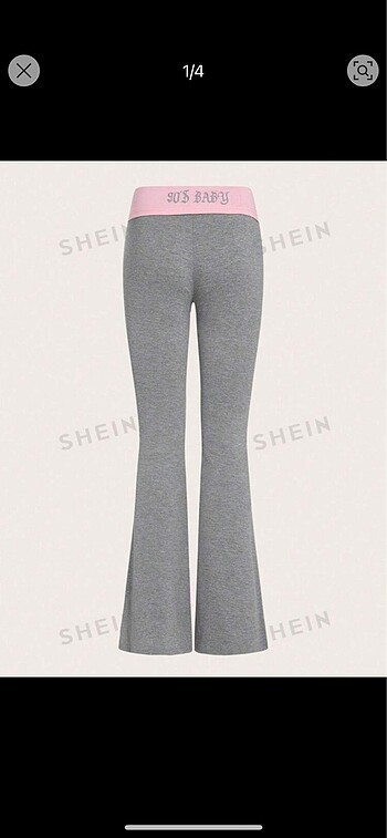shein bel detaylı flare tayt