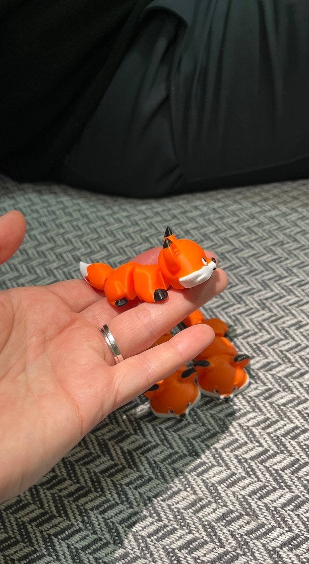 Turuncu Sevimli Tilki Aksiyon Figürü - Görsel 2