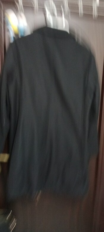 Erkek trençkot simsiyah   astar var ama naylon değil kaçırmayın  - Görsel 5