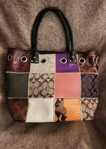 Coach patchwork çanta