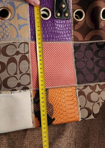 Beden çeşitli Renk Coach patchwork çanta