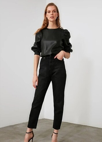 Trendyol kot pantolon mom model 