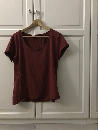 Hm kiremit rengi oversize tshırt