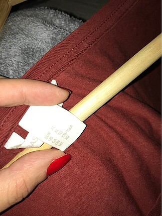 H&M Hm kiremit rengi oversize tshırt