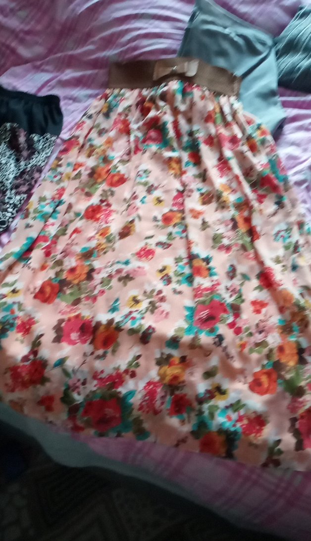 Çiçek Desenli Bohem Kadın Uzun Etek - Görsel 3