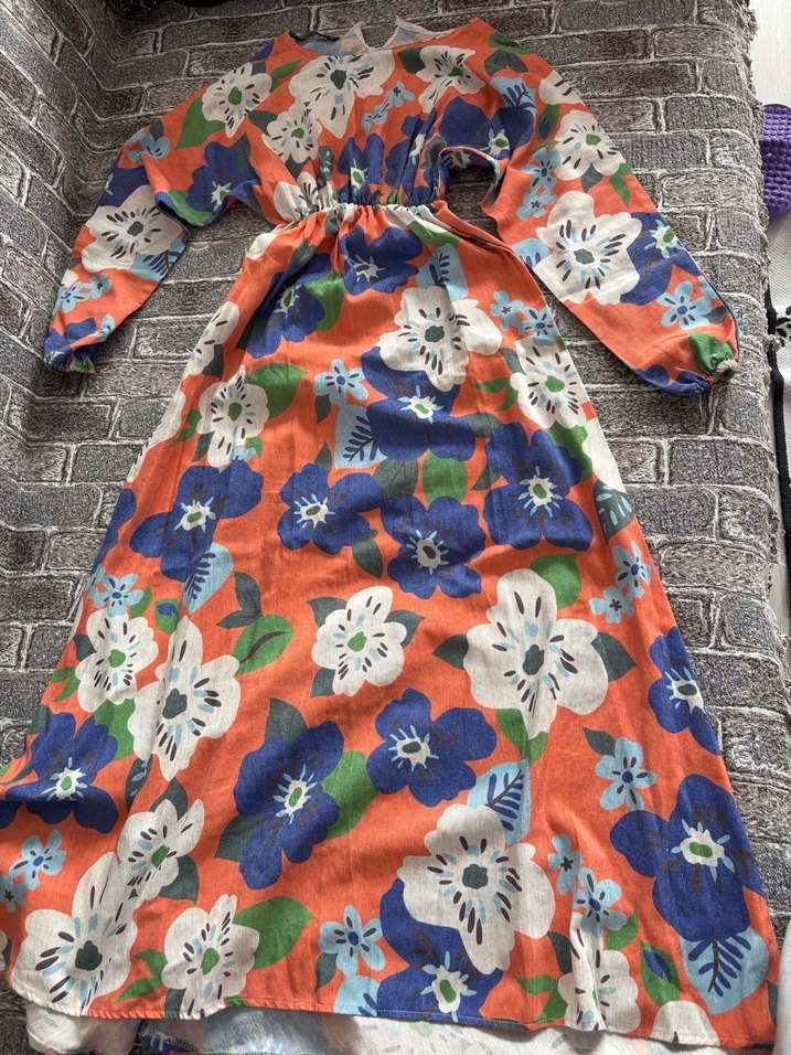 Çiçek Desenli Bohem Kadın Tulum - Görsel 4