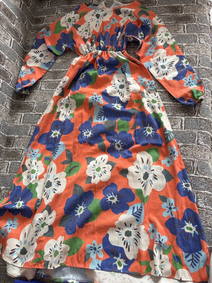 Çiçek Desenli Bohem Kadın Tulum - Görsel 2