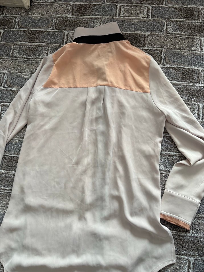 Düğmeli Beyaz Uzun Kollu Midi Kadın Gömlek - Görsel 3