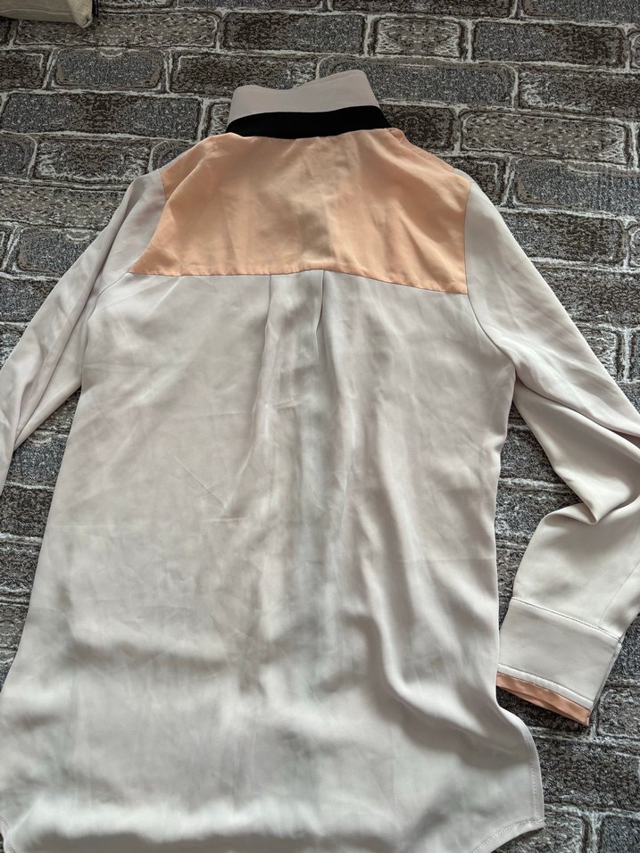 Düğmeli Beyaz Uzun Kollu Midi Kadın Gömlek - Görsel 4