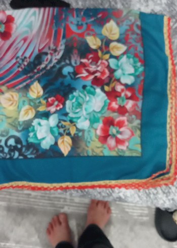 Diger Çok Renkli Bohem Kadın Fular - Görsel 3