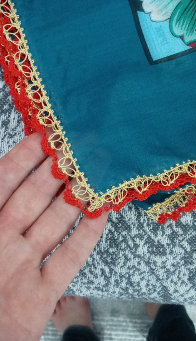 Diger Çok Renkli Bohem Kadın Fular - Görsel 2