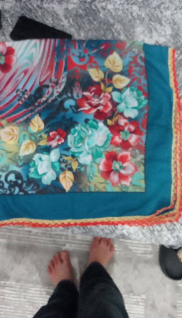 Diger Çok Renkli Bohem Kadın Fular - Görsel 3