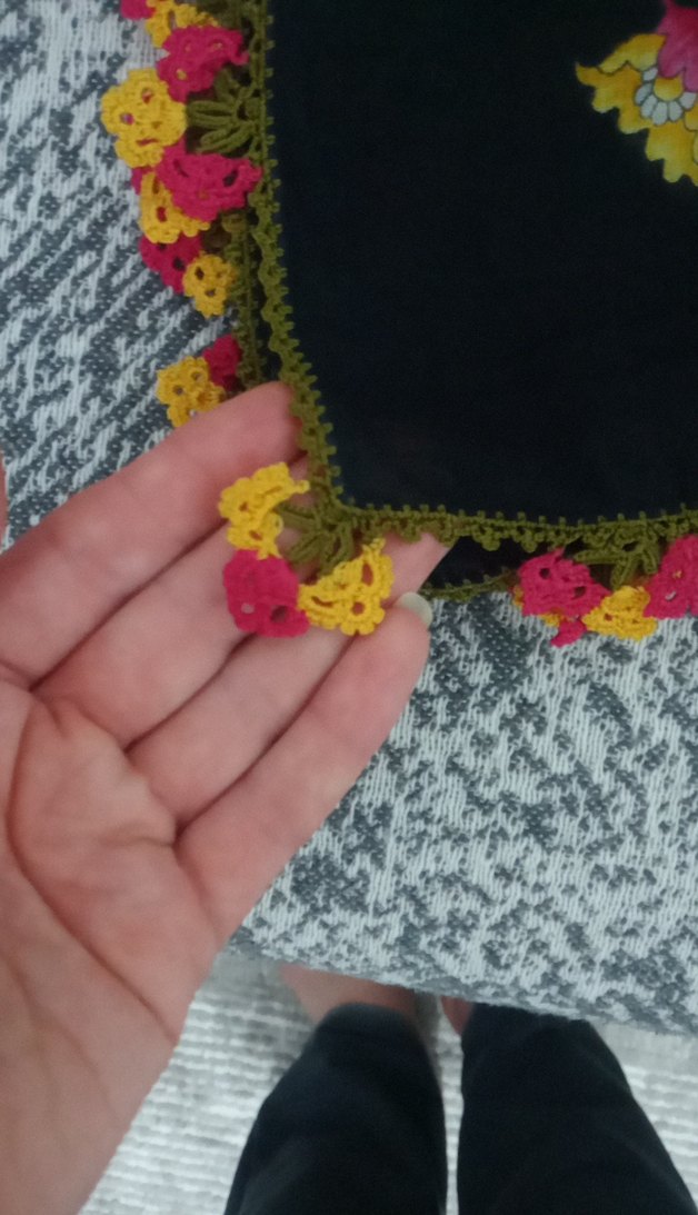 Diger Çok Renkli Bohem Kadın Fular - Görsel 5