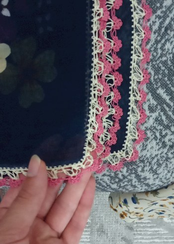 Nakışlı Çok Renkli Kadın Fular - Görsel 4