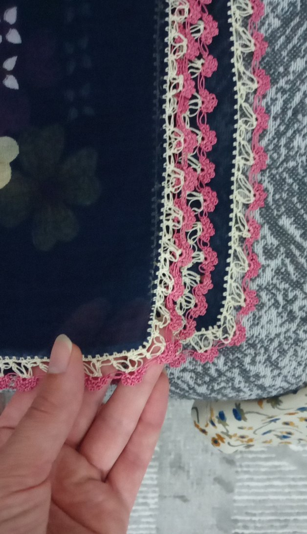 Nakışlı Çok Renkli Kadın Fular - Görsel 5