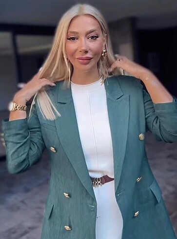m Beden yeşil Renk Blazer ceket