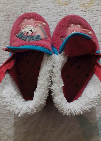 Kızlar için renkli nakışlı sıcak terlik - Görsel 5