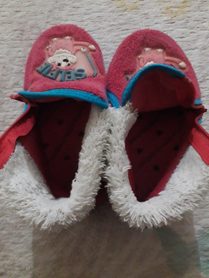 Kızlar için renkli nakışlı sıcak terlik - Görsel 5