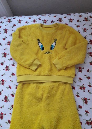 Sarı Triko Kız Eşofman Takımı - Görsel 2