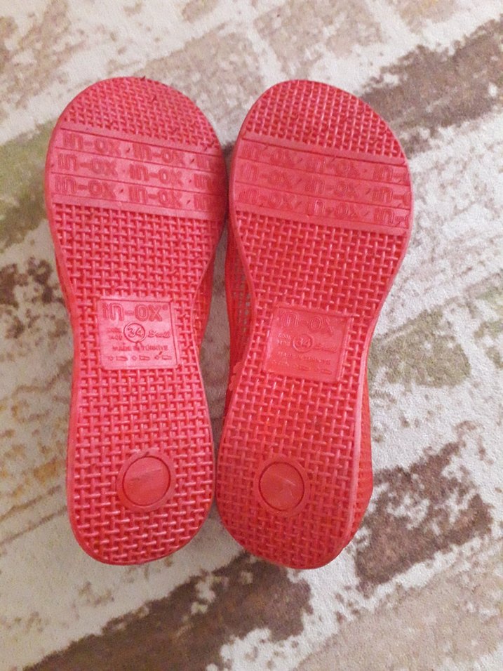 Kırmızı Dolgu Topuk Çocuk Deniz Babet - Görsel 4