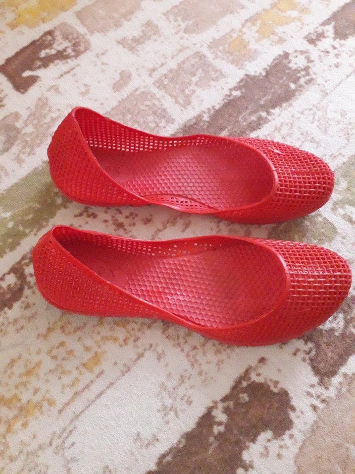 Kırmızı Dolgu Topuk Çocuk Deniz Babet - Görsel 2