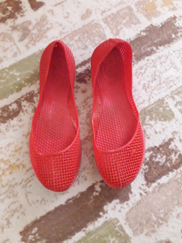 Kırmızı Dolgu Topuk Çocuk Deniz Babet - Görsel 5