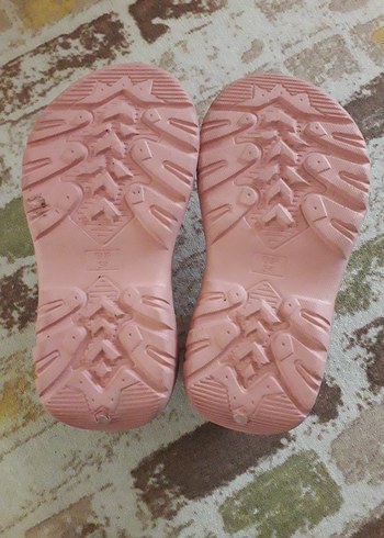 Kız Çocuk Pembe Pastel Bantlı Sandalet - Görsel 4