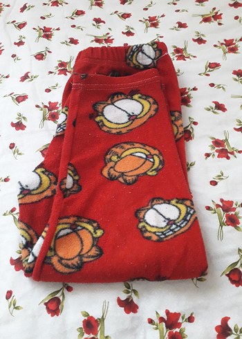 Kız Çocuk Renkli Baskılı Bol Kesim Pantolon - Görsel 4