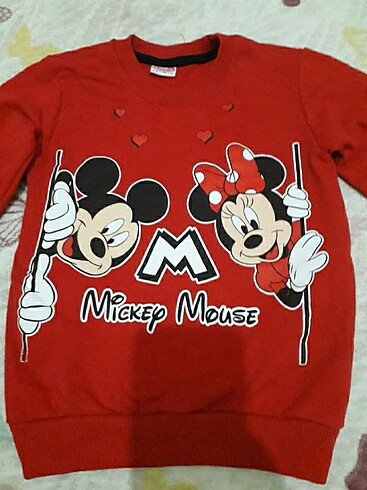 5 Yaş Beden kırmızı Renk Sweattshirt