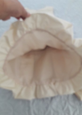 7 Yaş Beden beyaz Renk Beyaz Kız Çocuk Elbisesi, Nakışlı, Kuşaklı