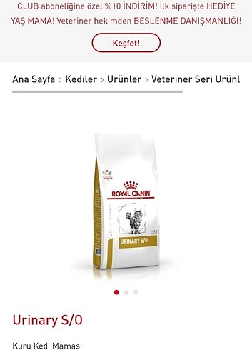 royal canın 1.5 kg üriner kedi maması