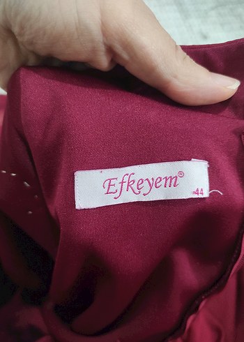 Bordo Uzun Kollu Nakışlı taşlı Kadın kına elbisesi - Görsel 12