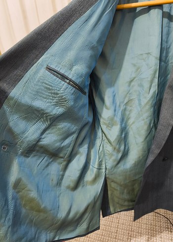 IGS çizgili slim fit kruvaze ceket erkek - Görsel 6