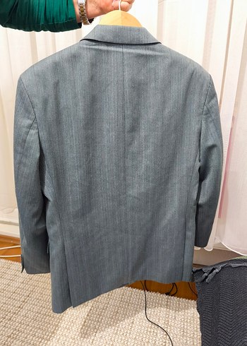 IGS çizgili slim fit kruvaze ceket erkek - Görsel 7